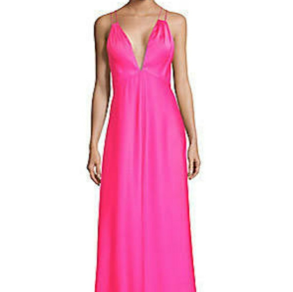 Aidan Mattox Women's Double Strap Gown